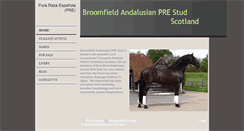 Desktop Screenshot of broomfieldspanishstud.co.uk